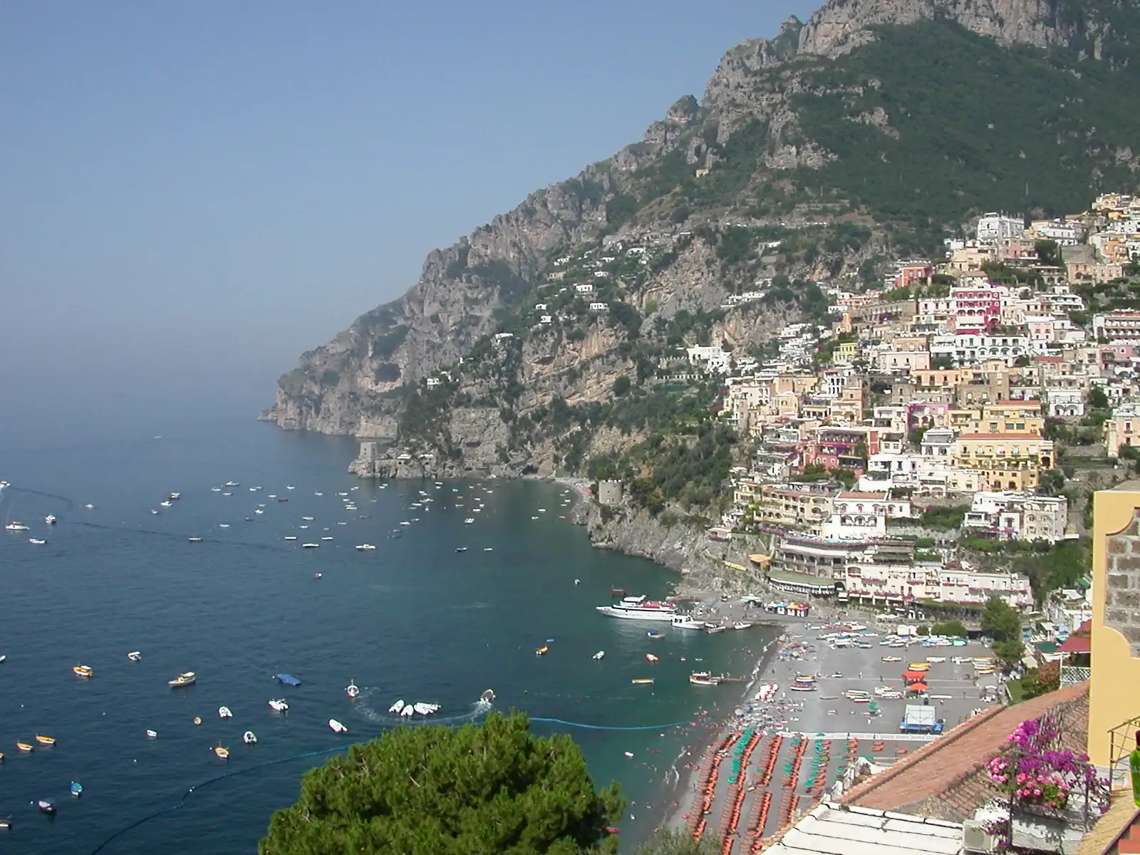 Positano på Amalfikusten
